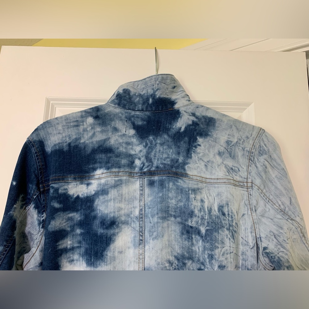 Gabrielle Union XS Tie-Dye Denim Jumpsuit NY&Co - Picture 11 of 12